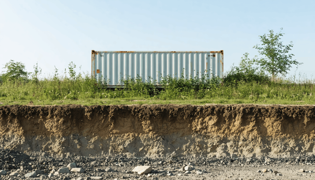 découvrez si l'installation d'un container est autorisée sur un terrain non constructible et quelles sont les réglementations à respecter.